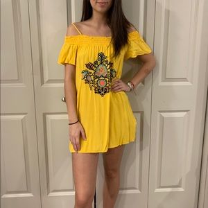 Yellow casual dress